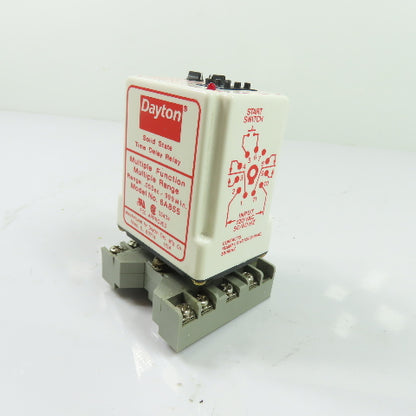 Dayton 6A855 Solid State Multi-Function Multi-Range Time Delay Relay 120VAC 10A