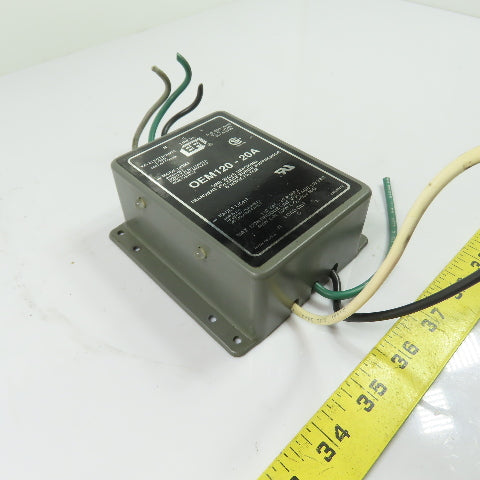 EFI Electronics OEM120-20A Surge Suppressor & Noise Filter 120V 20A