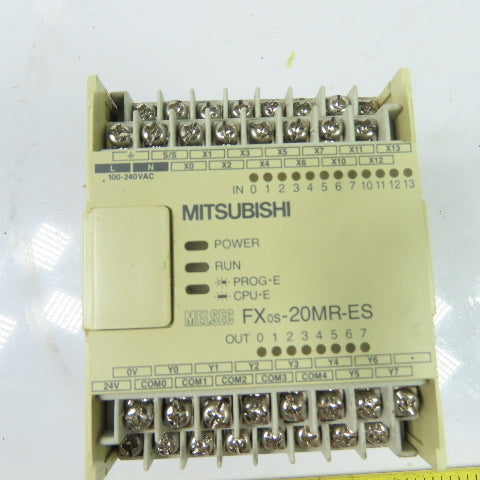 Mitsubishi FX0S-20MR-ES/UL Programmable Controller 100-240VAC 14 Input 8 Output