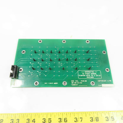 GSE Inc. 663 Keypad Membrane Control Board PC816B 40-20-31152