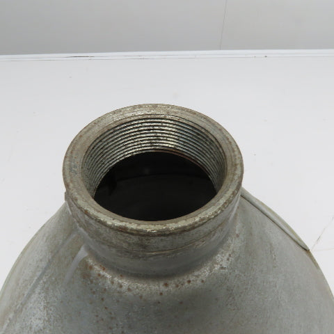 Behrens 945 Galvanized Barrel Funnel with Threads 2" NPT Connection