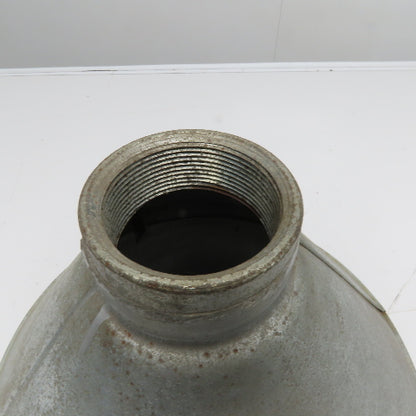 Behrens 945 Galvanized Barrel Funnel with Threads 2" NPT Connection