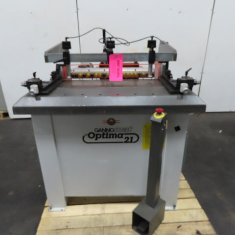Ganner 510 GannoMat Optima 21 Multi Spindle Dowelhole Drilling Machine 3Hp