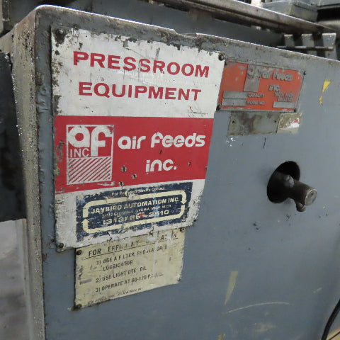 Air Feeds Inc. AF-5 24" x 24" Roll Coil Straightener Feeder 208-240/480V 3Ph