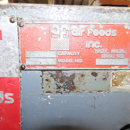 Air Feeds Inc. AF-5 24" x 24" Roll Coil Straightener Feeder 208-240/480V 3Ph