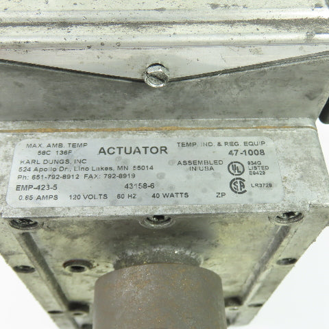 Karl Dungs EMP-423-5 Electric Actuator Drive Motor 120V 40W