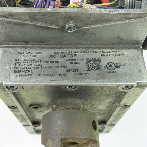 Karl Dungs EMP-423-5 Electric Actuator Drive Motor 120V 40W