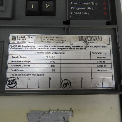 Eurotherm 599/28000/D/4/0/0/1/0/0000/000/000/000/0/00/00/00 Drive (Parts/Repair)