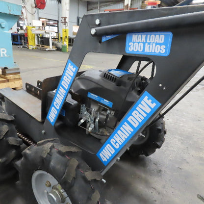 Power Fist N/A 4WD Chain Drive 300Kg Gas Powered Dump Cart No Bucket AS/IS