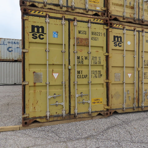 40' High Cube End Door Shipping Container 101" x 90" Opening WWT