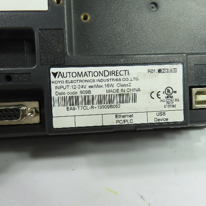 AutomationDirect EA9-T7CL-R C-more 7" HMI Touch Screen Panel 12-24VDC
