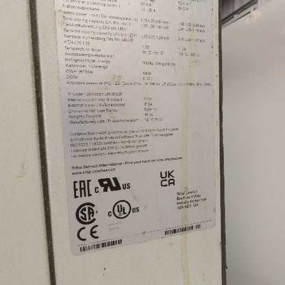 Rittal SK 3305510 115V 60Hz 1Ph TopTherm Enclosure Cooling Unit 1.76kW