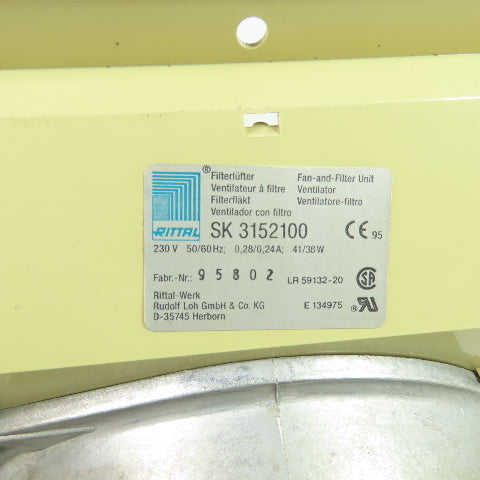 Rittal SK 3152100 Cooling Fan-and-Filter Unit 230V 50/60Hz 1Ph