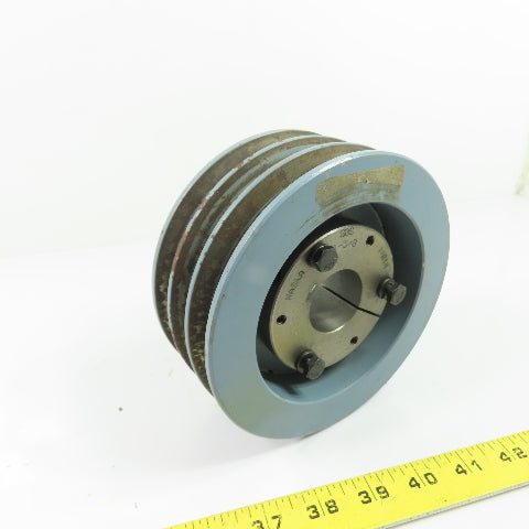 Maska 3B56 3-Groove V-Belt Pulley Sheave 1-3/8" Bore SDS Bushing 6" OD x 2.5" W