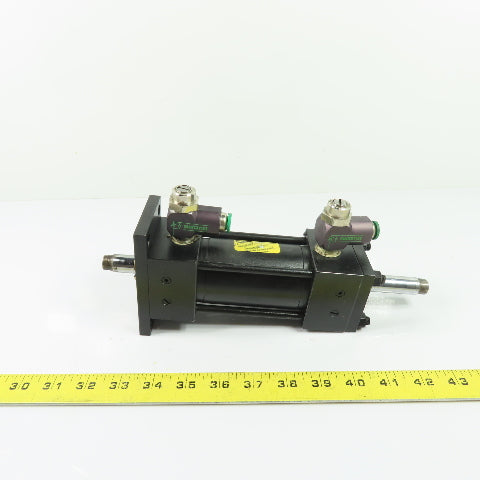 Parker 02.00 CK-J2AUS19A19AC 2.500 Double End Pneumatic Air Cylinder 2.5" Stroke