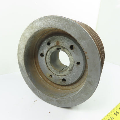 Martin 5B74SF 5-Groove V-Belt Sheave Pulley 7-3/4" OD 4" W W/2-1/8" Bore Bushing