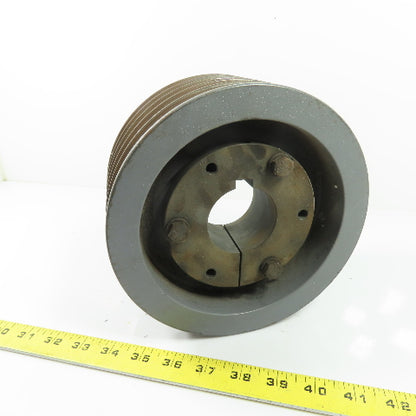 Martin 5B74SF 5-Groove V-Belt Sheave Pulley 7-3/4" OD 4" W W/2-1/8" Bore Bushing