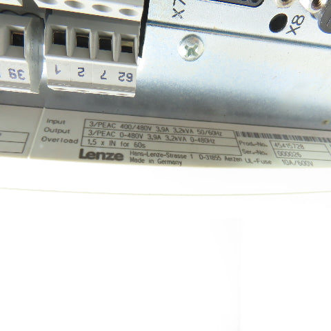 Lenze EVS9323-EP 9300 Servo Controller 3/PEAC 400/480V 3.9A 3.2kVA