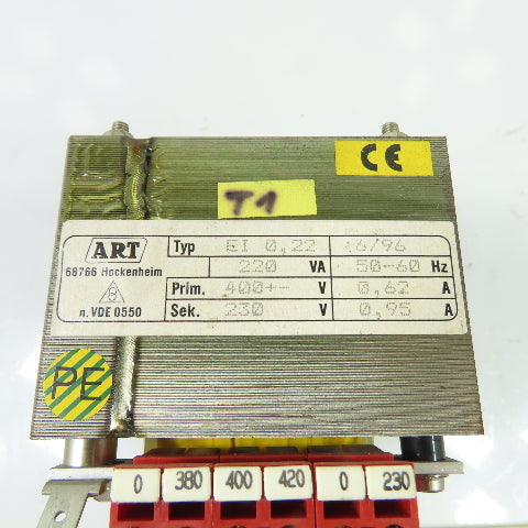 ART EI 0,22 Industrial Control Transformer 220VA 400V Pri 230V Sec