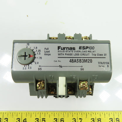 Furnas 48ASB3M20 Solid-State Overload Relay 0.75-3A 600VAC