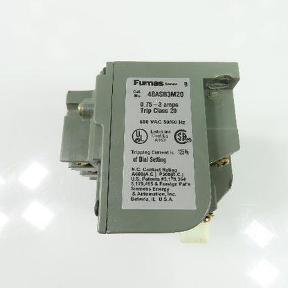 Furnas 48ASB3M20 Solid-State Overload Relay 0.75-3A 600VAC