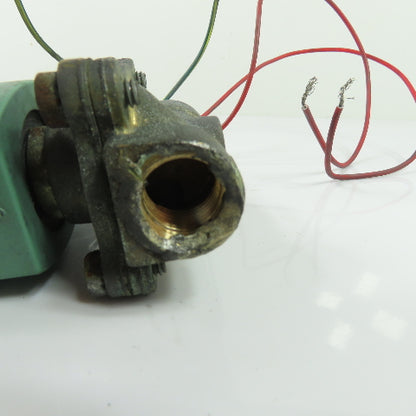 ASCO 238710-006-D 2-Way Brass Solenoid Valve 24VDC Coil 1/2" NPT