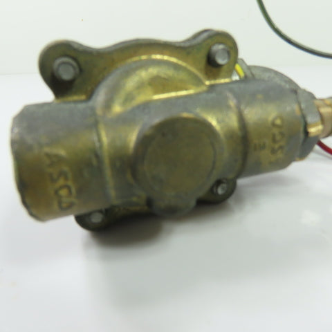 ASCO 238710-006-D 2-Way Brass Solenoid Valve 24VDC Coil 1/2" NPT