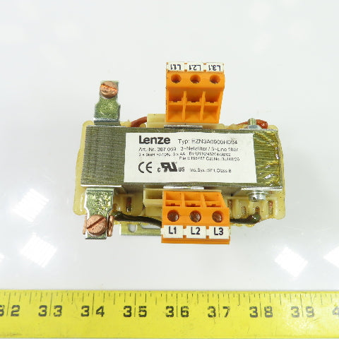 Lenze EZN3A0900H004 3-Phase Mains Line Filter 3x9mH 3x4A