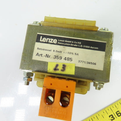 Lenze 359 485 Netzdrossel Line Reactor Choke 9.0mH 5A