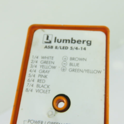 Lumberg ASB 8/LED 5/4-14 8-Port Distribution Junction Box Block