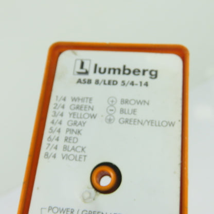 Lumberg ASB 8/LED 5/4-14 8-Port Distribution Junction Box Block