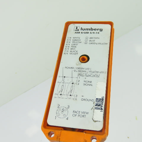 Lumberg ASB 8/LED 5/4-14 8-Port Distribution Junction Box Block