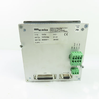 MKS TX721 Digital Operator Interface Controller Terminal Panel 24VDC