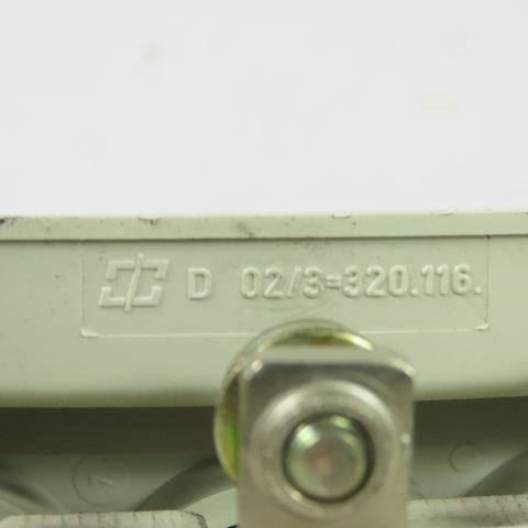 02/3-320.116 3-Pole D02 Neozed Fuse Base