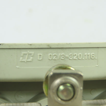 02/3-320.116 3-Pole D02 Neozed Fuse Base