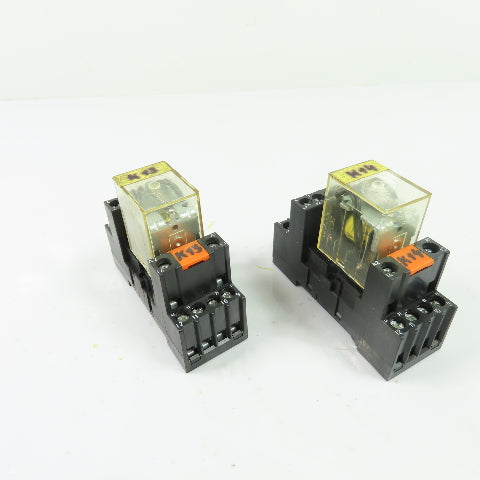 Iskra TRP 3143 General Purpose Relays 5A 250V w/ Sockets Lot of 2