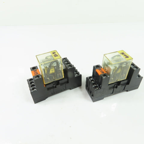 Iskra TRP 3143 General Purpose Relays 5A 250V w/ Sockets Lot of 2