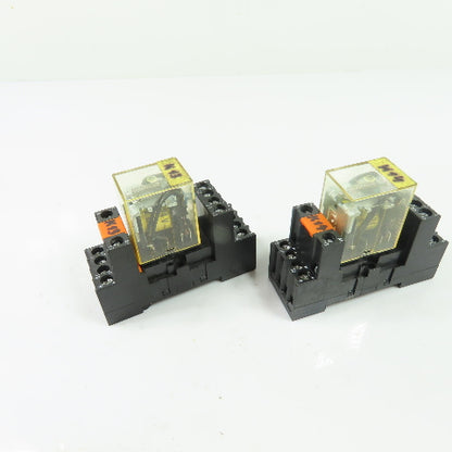 Iskra TRP 3143 General Purpose Relays 5A 250V w/ Sockets Lot of 2