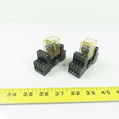 Iskra TRP 3143 General Purpose Relays 5A 250V w/ Sockets Lot of 2