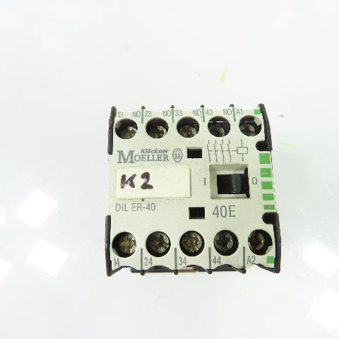 Klockner Moeller DILER-40 40E Contactor Relay 4NO 10A 600V Max
