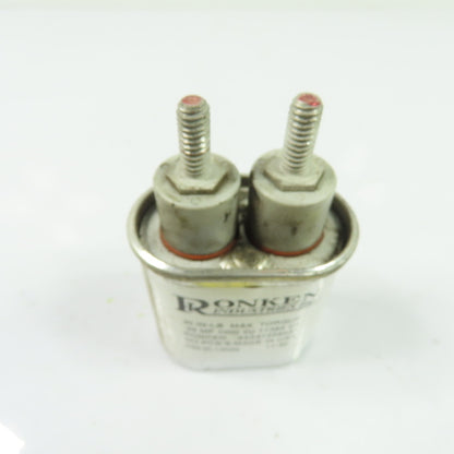 Ronken 64A81254K81 Oval Capacitor 0.25 MF 1000 VP 11385 VA 30In-Lb