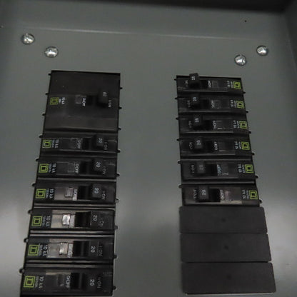 Square D NQ418L1C NQ Panelboard 100A Max 240V W/ Circuit Breakers