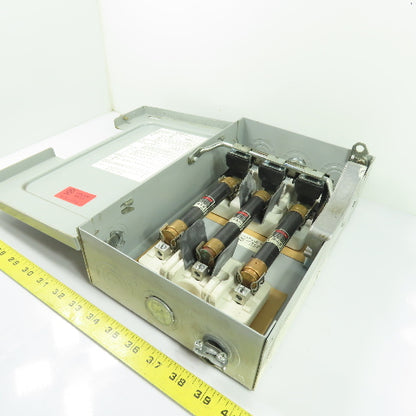 Siemens F351 30A 3-Pole Fusible Heavy Duty Safety Disconnect Switch 600V