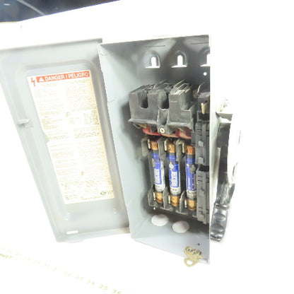 Square D H361 30A 3-Pole Fusible Heavy Duty Safety Disconnect Switch 600V