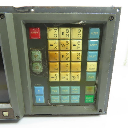 Fanuc A02B-0083-C102 MDI CRT CNC Control Operator Interface Panel