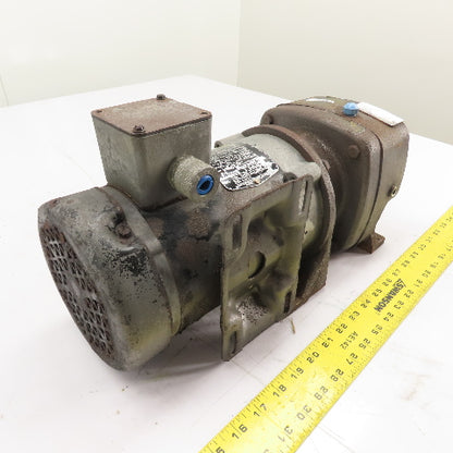 Dayton 2Z935 19:1 Ratio 1/2HP Gear Motor 1725RPM 230/460V 3Ph 91RPM Output