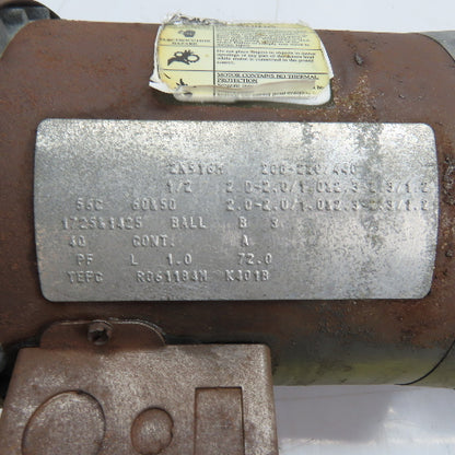 Dayton 2N916H 20:1 Ratio Gear Motor 1/2HP 208-220/440V 3Ph