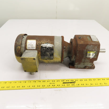 Boston Gear 1 1HP 20.548:1 Ratio Inline Gear Motor 230/460V 3Ph 56C Frame