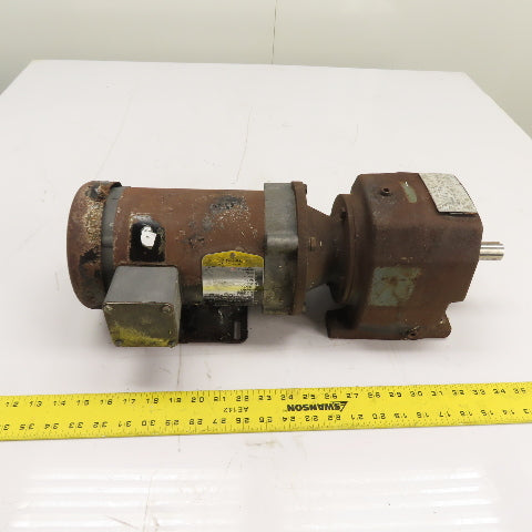 Boston Gear F842B-20S-B5 1HP 20:1 Ratio Inline Gear Motor 230/460V 3Ph 86RPM Out