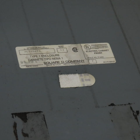 Square D HCN 0952-2MN I-Line Panelboard Panel 225A 250V AC/DC 600VAC Ser E1